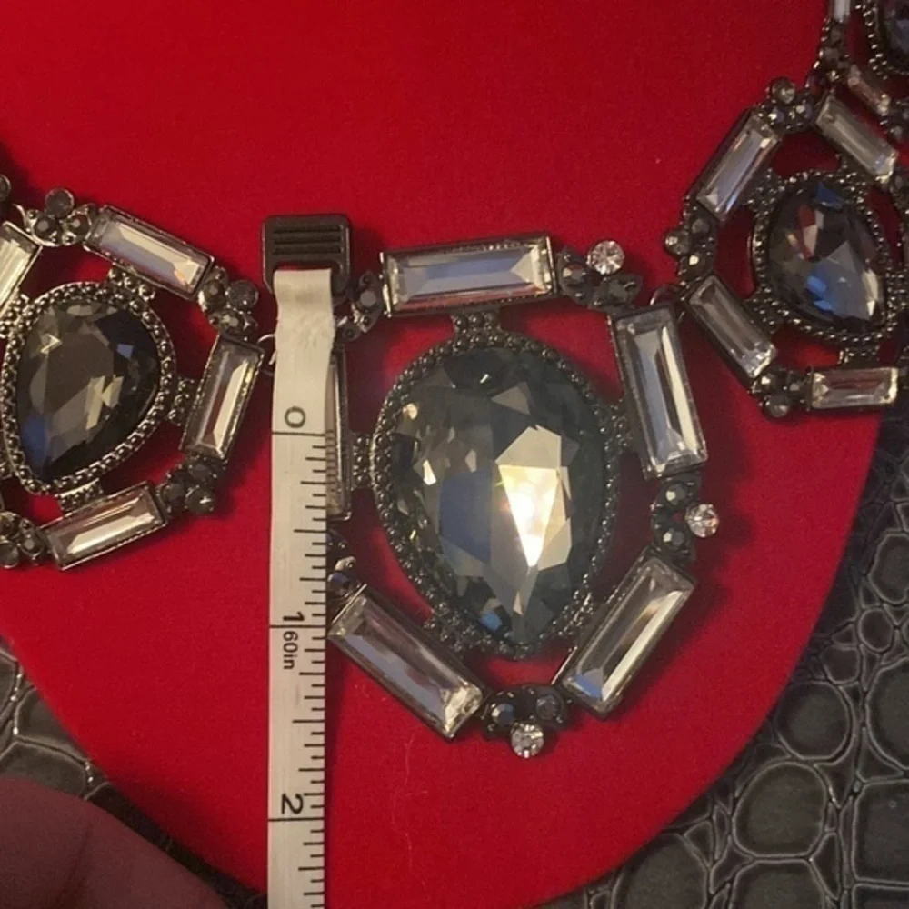 Purple Miriam Haskell Set 3pc Rare  edition Black Glass Clear Rhinestone